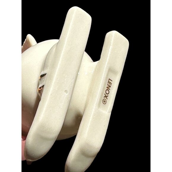 Two Lenox Porcelain Snowman Penguin Ornament Christmas Tree Figurine Hanging - Picture 5 of 9